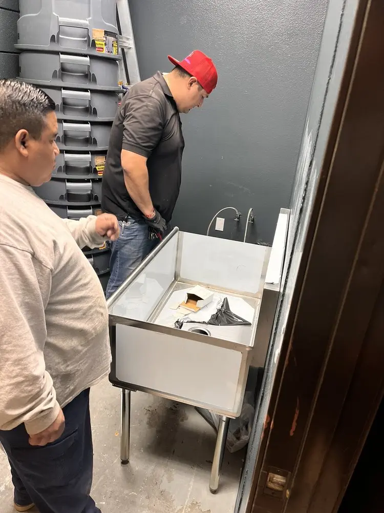 Commercial plumbing and sink installation in McPherson